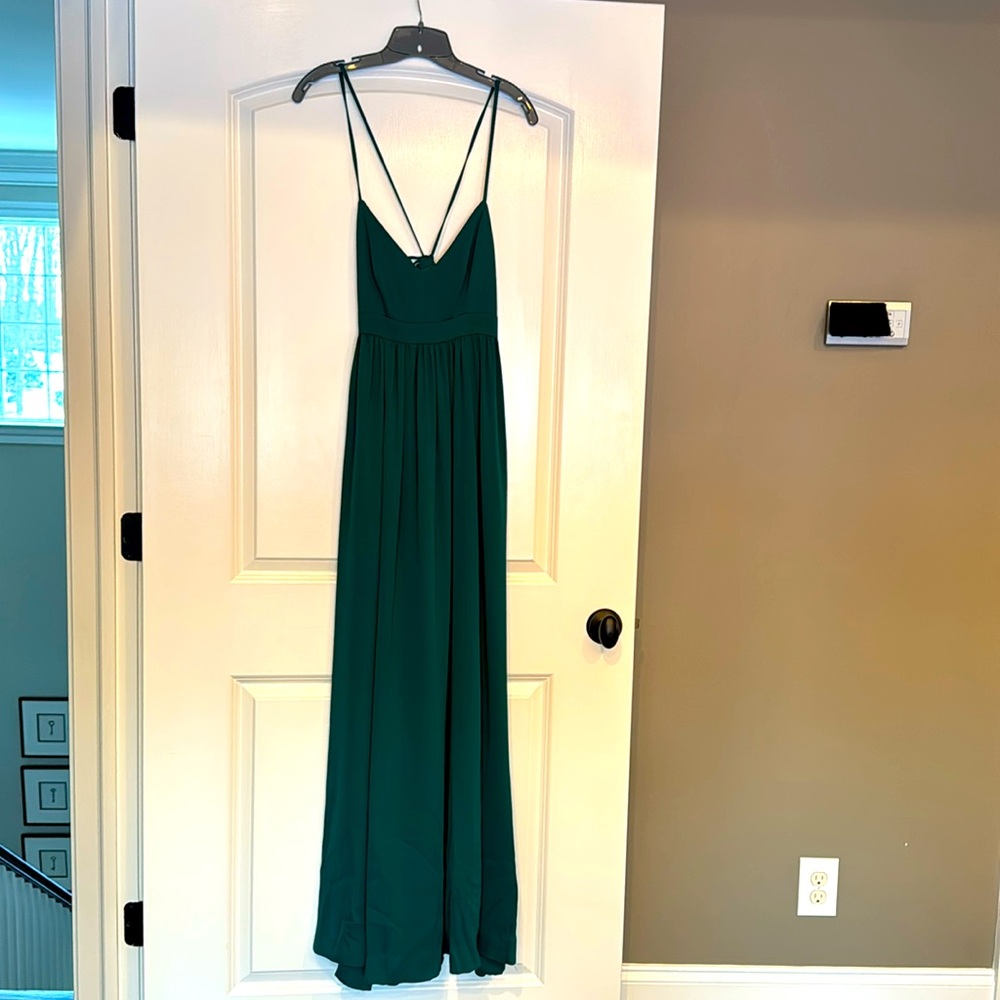 Jcrew emerald gown
